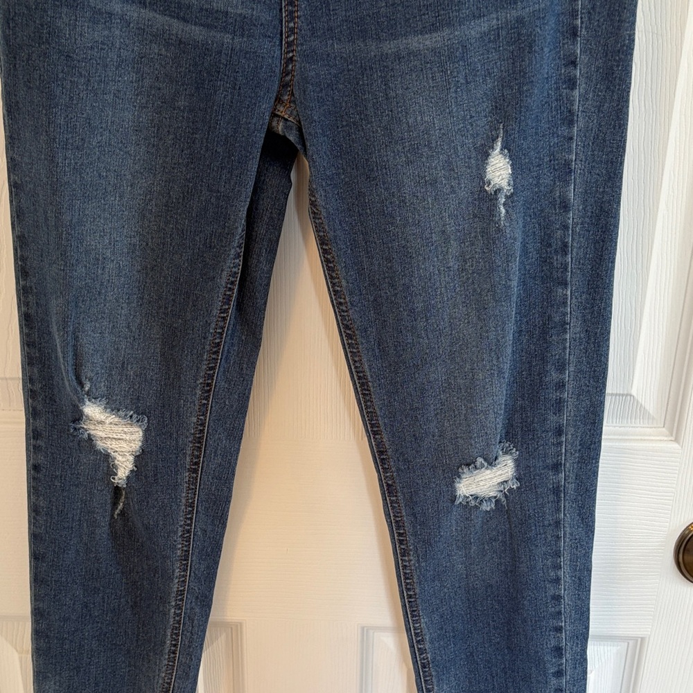 Wild Fable Blue Distressed Skinny Jeans - Picture 3 of 5
